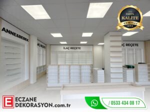 Eczane tasarım fotoğrafları - profesyonel tasarım projesi