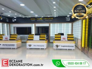 Eczane tasarım fotoğrafları - profesyonel tasarım projesi