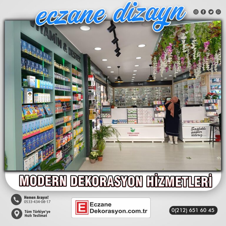 Türkiye eczane dekorasyon referansı
